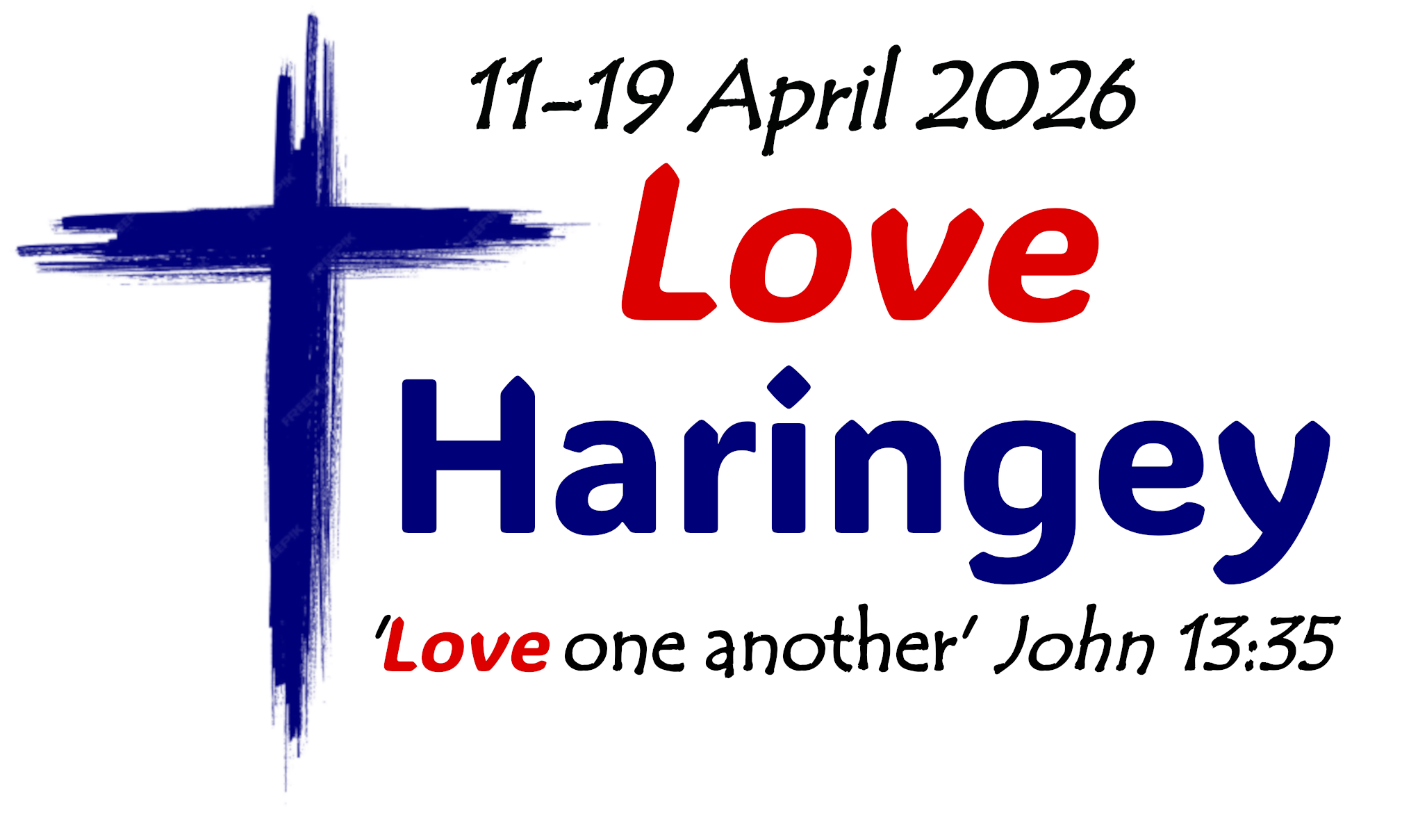 Love Haringey White Logo