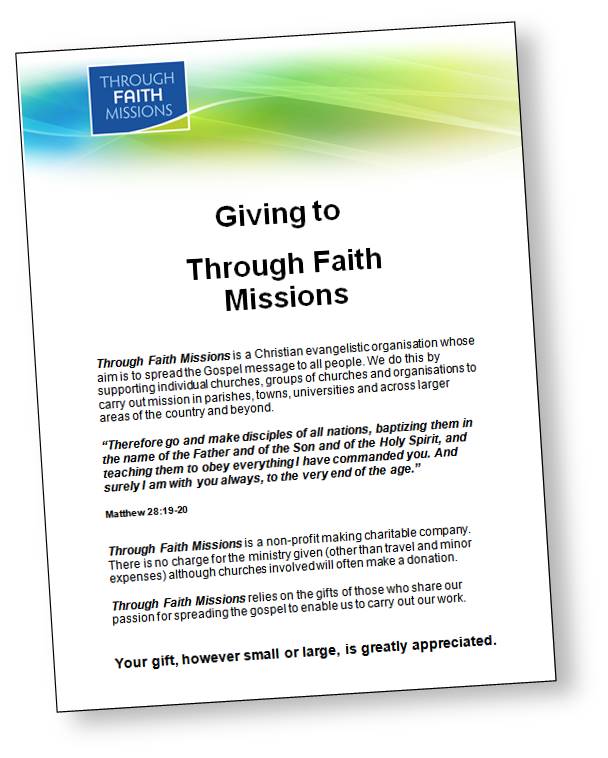 giving leaflet april 16