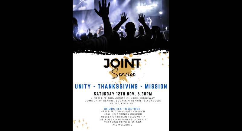A service of Unity, Thanksgiving and Mission
